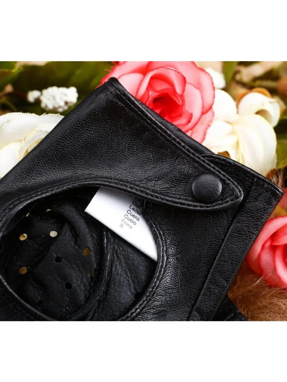 Classic Fingerless Nappa Leather Driving Gloves for Women - Unlined Lambskin